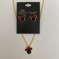 Kate Spade Jewelry | Kate Spade Minnie Mouse Earrings Minnie Necklace | Color: Gold | Size: Os