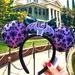 Disney Accessories | Disney Parks Haunted Mansion Minnie Ears Headband | Color: Green/Purple | Size: Os