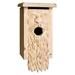 Trinx Father Time Carved 13 in x 7 in x 6.25 in Birdhouse Wood in Brown/White | 13 H x 7 W x 6.25 D in | Wayfair 68068E36A38F4C88A2A6A694293081C4