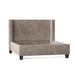 My Chic Nest Bren Standard Bed Upholstered/Velvet/Polyester/Faux leather/Cotton/Linen | 60 H x 60 W x 77.8 D in | Wayfair 552-106-1140-F