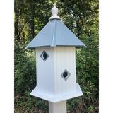 Canora Grey Demorest 26 in x 17 in x 17 in Birdhouse Plastic/Metal in Blue | 20 H x 16.75 W x 16.75 D in | Wayfair E5835FE7E4E6494A88747697FCC6749D