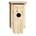 Trinx Mother Earth Carved 13 in x 6.5 in x 6.25 in Birdhouse Wood in Brown | 13 H x 6.5 W x 6.25 D in | Wayfair 39F4308AAFEB484CB02281267B64F083