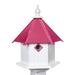 Darby Home Co Felisha 22 in x 16.75 in x 16.75 in Birdhouse Plastic/Metal in Pink | 22 H x 16.75 W x 16.75 D in | Wayfair