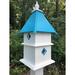 Darby Home Co Shannen 27 in x 11 in x 11 in Birdhouse Plastic/Metal in Blue | 27 H x 11 W x 11 D in | Wayfair 7E22FA2FBB7D405B9A721B517EDFBC7C