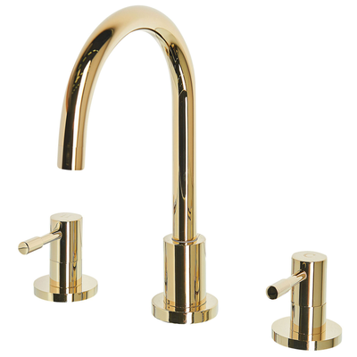 Wasserhahn Gold aus Messing mit zwei separaten Griffen Badezimmer/ Armaturen/ Badarmaturen Modernes Design