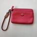 Coach Bags | Coach Poppy Leather Double Zip Wristlet Pink | Color: Pink | Size: Os