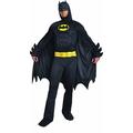 Ciao 11718.L Batman Dark Knight Costume Disguise Adult Official DC Comics (Size L) with Padded Muscles, Black