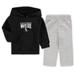 Infant Black/Heathered Gray Chicago White Sox Fan Flare Fleece Hoodie and Pants Set