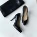 Nine West Shoes | Black Leather Heels Nine West - Size 8.5 | Color: Black | Size: 8.5