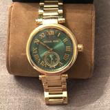 Michael Kors Jewelry | Michael Kors Watch | Color: Gold/Green | Size: Os