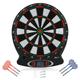 Electronic Dart Board Sets, 15inch Hanging Electronic Dartboard with LCD Score Display with 6pcs Plastic Darts for Adults Kids