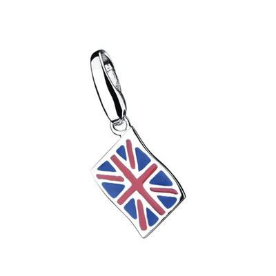 Giorgio Martello Milano - Charm England-Flagge, Silber 925 Charms & Kettenanhänger 1 ct Grün Damen