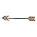 Union Rustic Metal Arrow w/ Gold Tail Wall Décor Metal in Black/Gray/Yellow | 5.75 H x 44.7 W x 1 D in | Wayfair C08C8F959624439EAF319DF5CB3C9FF1