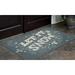 Gray 0.3 x 30 x 46 in Kitchen Mat - The Holiday Aisle® Snow Wishes Kitchen Mat Plastic | 0.3 H x 30 W x 46 D in | Wayfair