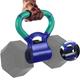 Yes4All TPH9 Kettle Grip Griff zum Umwandeln von Hanteln in Kettlebells für Workouts – kinetisches Grün & Psychic Purple, B. Blau und Türkis, Hantel-Konverter