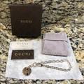 Gucci Jewelry | Gucci Silver Bracelet Bangle Pendant Medallion | Color: Gray/Silver | Size: Os