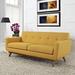 Engage Upholstered Fabric Loveseat by Modway Polyester in Yellow | 32.5 H x 78 W x 33 D in | Wayfair WQ17179CIT