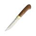 Bark River Ansgar Fixed Blade Knife 9.5in Overall 5in Satin A2 Tool Steel Drop Point Natural Canvas Micarta Handle Brown Leather Belt Sheath 10-119MNC