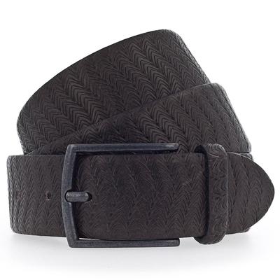 b.belt Matteo Gürtel Leder 90 cm Grau Herren