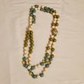 J. Crew Jewelry | J. Crew Large Bead Necklace | Color: Cream/Green | Size: Os