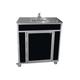 MONSAM Portable Sink 35" L x 19" W Portable Service Sink w/ Faucet Stainless Steel in Black/Gray | 40 H x 35 W x 19 D in | Wayfair NS-009SS