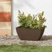 Millwood Pines Granados Composite Pot Planter Composite in Brown | 8.5 H x 16 W x 10 D in | Wayfair 6F82EC6B6D5C4D4AA0784E50000727D1