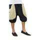 virblatt - Cropped Trousers Women | Hemp & Cotton |Mens Shorts Palazzo Pants Harem 3/4 cullottes Capri Shorts - Kleine Frohnatur Black S-M