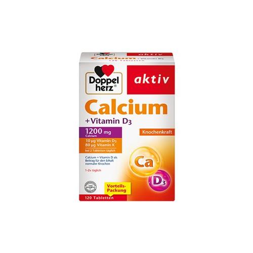 Doppelherz Gesundheit Mineralstoffe & Vitamine Calcium + Vitamin D3 Tabletten