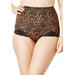 Plus Size Women's Tummy Control Brief by Rago in Leopard Print (Size L) Body Shaper