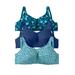 Plus Size Women's 3-Pack Front-Close Cotton Wireless Bra by Comfort Choice in Deep Teal Assorted (Size 38 DDD)