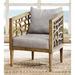 Barrel Chair - Joss & Main Pierre 27" W Polyester Barrel Chair Wood/Polyester in Gray | 32.5 H x 27 W x 29 D in | Wayfair