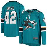 Men's Fanatics Branded Joel Ward Teal San Jose Sharks Breakaway Home Player Jersey