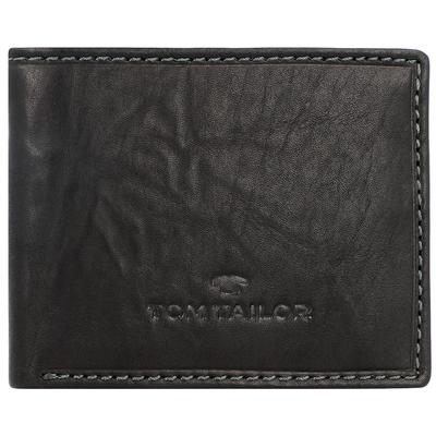 Tom Tailor Lary Geldbörse Leder 10 cm black Schwarz Herren Image