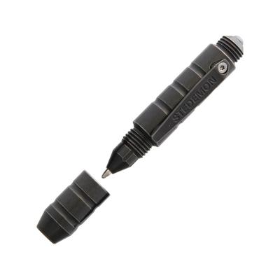 Stedemon EDC Tactical Pen Black Edc Tactical Pen 2.88in Overall Glass Breaker Twist Off Cap Comes With One Additional Standard Black Ink Refill