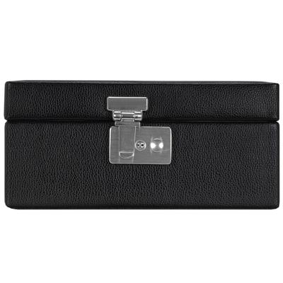 Windrose Beluga Uhrenbox 19,5 cm Leder schwarz Schwarz Damen Image