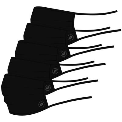 Terrax Workwear Community-Maske TERRAX, (Packung, 5 St.), schwarz, mit elastischen Bänder zum Knoten schwarz Herren Mund-Nasen-Masken Accessoires