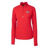 Women's Cutter & Buck Red Kansas City Chiefs Traverse Half-Zip Pullover Jacket