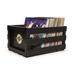 Sunside Sails Record Storage Solid Wood Crate Solid Wood in Black | 9.5 H x 18 W x 13.75 D in | Wayfair 3B07F739C0A645D2BFC6C07DEEDA7736