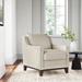Armchair - Joss & Main Christie 28.5" Wide Armchair Wood/Polyester/Fabric in Brown | 35.8 H x 28.5 W x 35.8 D in | Wayfair