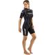 Cressi Tortuga Lady Wetsuit 2.5 mm - Shorty Neoprenanzug aus High Stretch Neopren für Frauen, Schwarz/Lila , XS/1