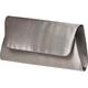 Womens Clutch Bag Wedding Bridal Party Prom Hand Bag by Lexus (Taupe Textile)