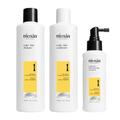 Nioxin System 1 Natural Hair Light Thinning Kit by for Unisex - 3 Pc 10.1oz Cleanser Shampoo, 10.1 oz Scalp Therapy Conditioner, 3.38oz Scalp and Hair Treatment
