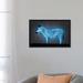 East Urban Home Zebra by Octavian Mielu - Graphic Art Print Canvas in Blue/Gray | 18 H x 26 W x 1.5 D in | Wayfair 5910916106574A698D2FDDDBC74B6264