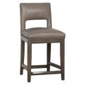 Fairfield Chair Orleans Counter & Bar Stool Wood/Upholstered in Gray | 41.5 H x 19 W x 20 D in | Wayfair 5035-07_ 3160 63_ Hazelnut