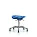 Inbox Zero Tractor Sit-Stand Height Adjustable Lab Stool Plastic/Metal in Blue | 22 H x 25 W x 25 D in | Wayfair 821866D3DF4146D2883D2A797D56BDA3