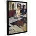 Fleur De Lis Living The Absinthe - Floater Frame Painting Print on Canvas in Black/Brown | 24 H x 18 W x 2 D in | Wayfair