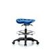 Inbox Zero Tractor Sit-Stand Height Adjustable Lab Stool Plastic/Metal in Blue | 29 H x 25 W x 25 D in | Wayfair 8C2494533B944D72A0759FC989AB72F7