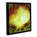 Millwood Pines 'Heavenly Forest' - Painting Print on Canvas in Green/Red/Yellow | 10 H x 10 W x 2 D in | Wayfair 28E7FBE002F64ADE927EC3933CE46A50