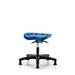 Inbox Zero Tractor Sit-Stand Height Adjustable Lab Stool Plastic/Metal in Gray/Blue | 22 H x 25 W x 25 D in | Wayfair