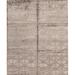 Brown/Gray 96 x 0.25 in Area Rug - Bokara Rug Co, Inc. Windsom Hand-Knotted High-Quality Gray Area Rug Silk/Wool | 96 W x 0.25 D in | Wayfair